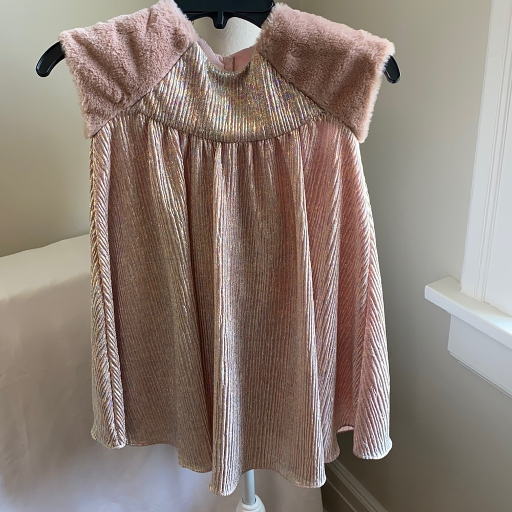 Pippa and Julie Metallic Swing Dress